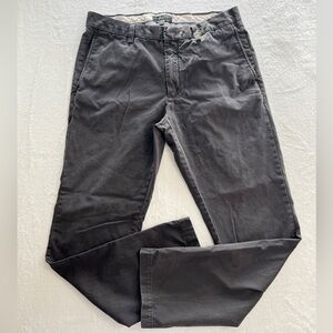 Banana Republic Emerson Chino Men’s 34/32 Gray  Cotton Flat Front Pants